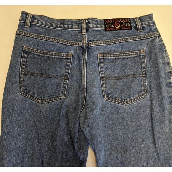 Vintage 90s NO EXCUSES Girl Gear Cuff Leg Jeans 13 - Picture 5 of 7
